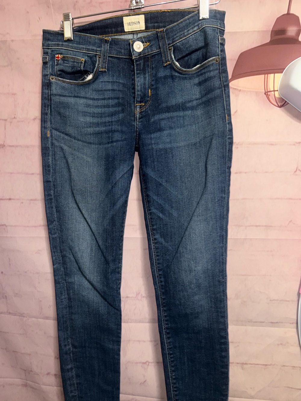 Hudson Jeans Women’s Dark Blue Straight-Leg Jeans